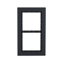 Dahua frame, for 2 modules, black