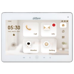 Dahua 10" IP WLAN monitor, TFT touch screen, white - DHI-VTH5241DW-S2 - 1
