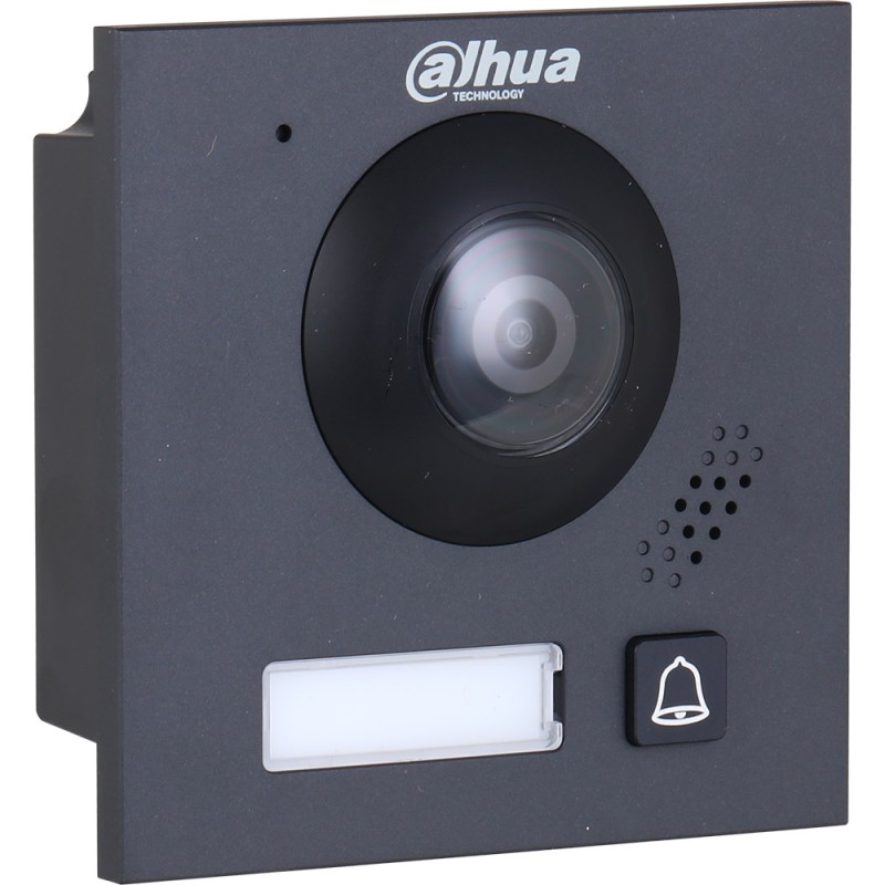 Dahua 2-wire IP video door intercom, 2 MP, IP65, IK07, black - DHI-VTO4202FB-P1 - 2