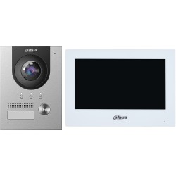 Dahua 2-wire video intercom set, 2MP, 7" TFT touch screen, IP65, IK07 - DHI-KTD02(F) - 1