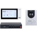 Dahua IP video intercom set, 2 MP, 7" TFT touch screen, IP65, IK07, surface-mounted - DHI-KTP01L(S)/DHI-VTO2201F-P-S2/DHI-VTH242