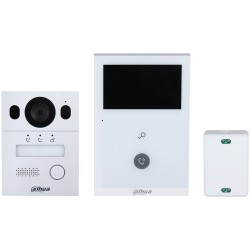 2-Draht-Video-Gegensprechanlagen-Set, 2 MP, 4,3" TFT-Touch-Screen, IP65, IK07, Unterputz
