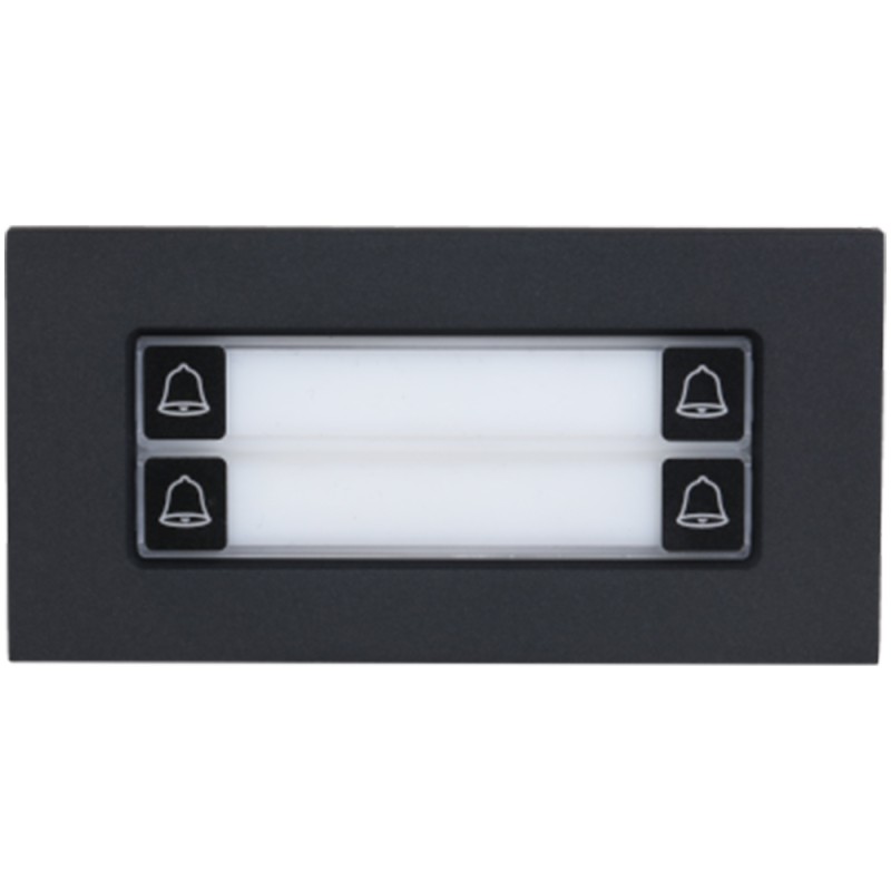 Extension bell module, 4 buttons, IP65, IK07, black - DHI-VTO4202FB-MDB4 - 2