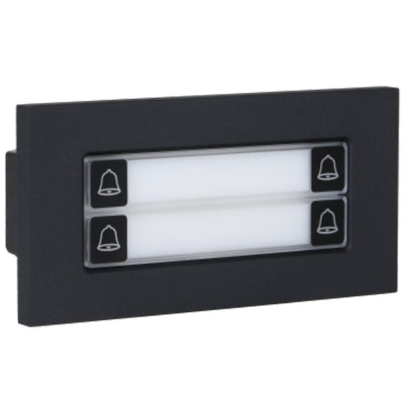 Extension bell module, 4 buttons, IP65, IK07, black - DHI-VTO4202FB-MDB4 - 3