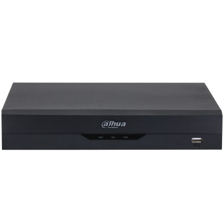 HD-CVI recorder, 8 channels, 16 channels IP, 2x SATA à 16 TB, 1U, black - DH-XVR5208A-4KL-I3/T - 1