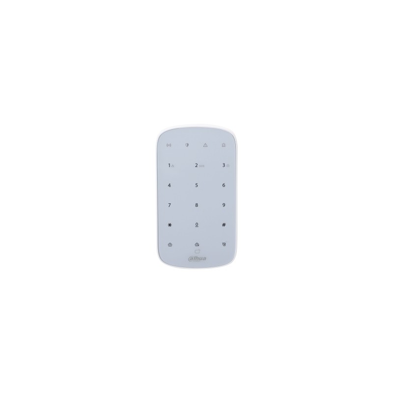 Funk-Bedienteil mit Tastatur, Grad 2, Temperatur-Messung, weiß - DHI-ARK30T-W2(868) - 1