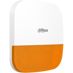 Funk-Außensirene, orange Kalotte, Grad 2, weiß, IP65, 110db - DHI-ARA13-W2(868O) - 1