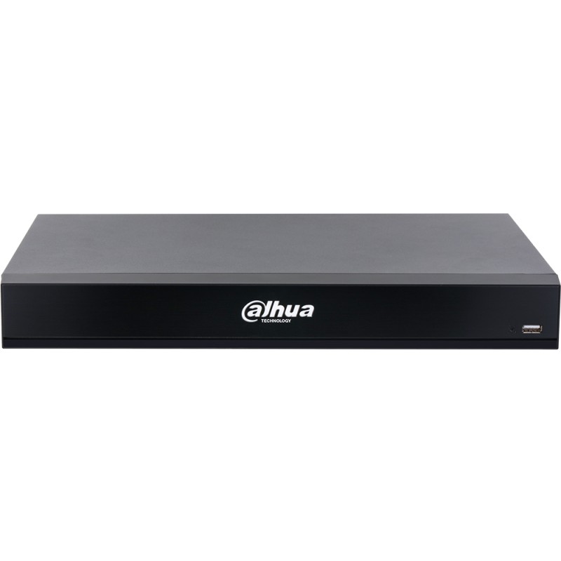 IP-Rekorder, 16 Kanäle IP, 2x SATA à 20 TB, 1U, schwarz