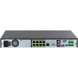 IP recorder, 8 channels IP, 8 channels PoE, 2 SATA à 20TB, black