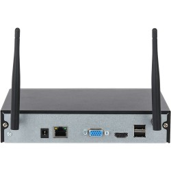 IP-WLAN-Rekorder, 4 Kanäle, 1x SATA à 20 TB, 1U, schwarz
