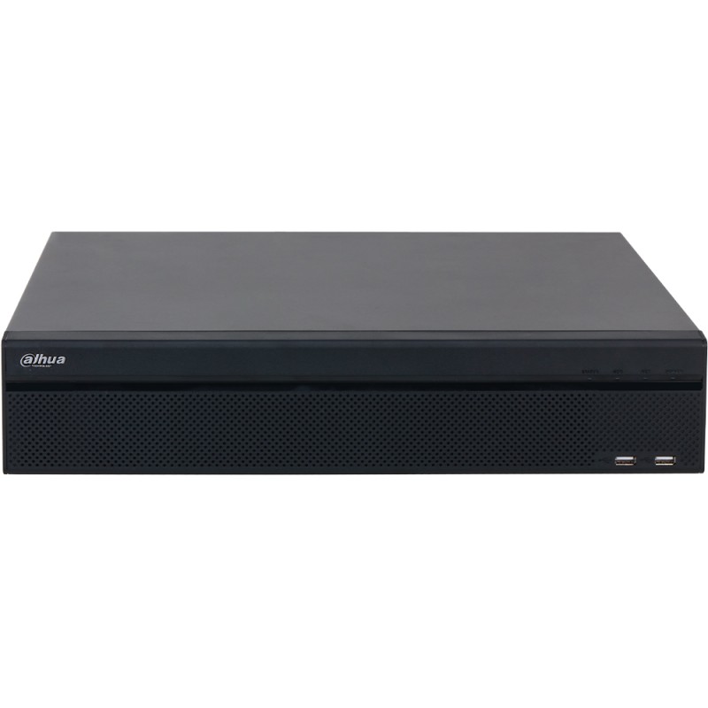 IP-Rekorder, 32 Kanäle IP, 8x SATA à 20 TB, 2U, schwarz
