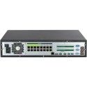 IP PoE recorder, 64 channels IP, 16 channels PoE, 8x SATA à 20 TB, 2U, black