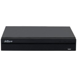 IP PoE recorder, 8 channels IP, 8 channels PoE, 1x SATA à 20 TB, 1U, black