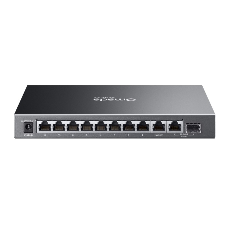 TP-Link Switch Easy Managed Layer2 10 Port &bull 9x 1 GbE &bull 1x 1 GbE/SFP &bull PoE Budget 63 Watt &bull 8x PoE+ at &bull Lüf