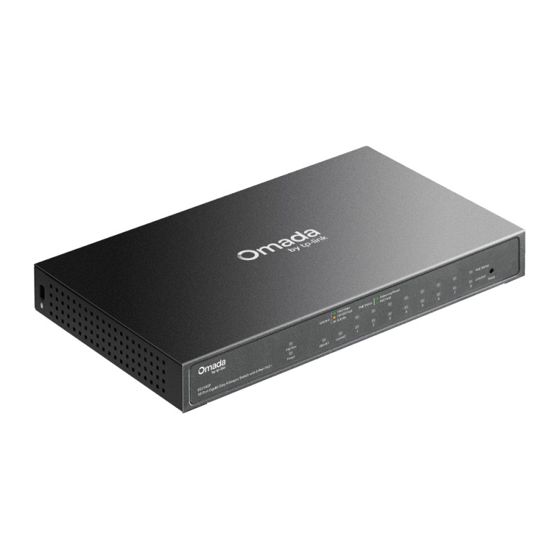 TP-Link Switch Easy Managed Layer2 10 Port &bull 9x 1 GbE &bull 1x 1 GbE/SFP &bull PoE Budget 63 Watt &bull 8x PoE+ at &bull Lüf