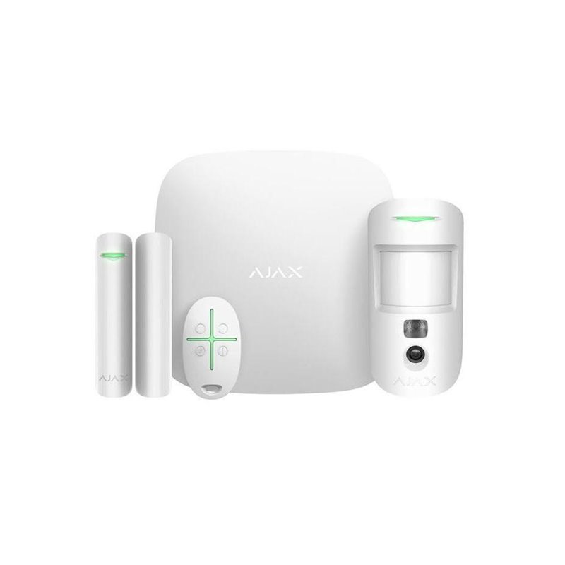 AJAX HUB 2 PLUS - Starterkit CAM,  Weiss