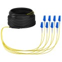 Fibre-optic cable, trunk cable U-DQ(ZN)BH 8G 9/125, LC/LC OS2 30 m, ring, - 257184 - 1