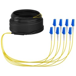 Fibre-optic cable, trunk cable U-DQ(ZN)BH 8G 9/125, LC/LC OS2 30 m, ring, - 257184 - 1