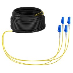 Fibre-optic cable, trunk cable U-DQ(ZN)BH 4G 9/125, LC/LC OS2 190 m, reel, - 257220 - 1