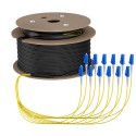 Fibre-optic cable, trunk cable U-DQ(ZN)BH 12G 9/125, LC/LC OS2 20 m, ring, - 257223 - 1