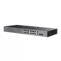 TP-Link Switch easy managed Layer2 20 Port &bull 16x 1GbE &bull 16x PoE af &bull 2x SFP, 2x 1GbE &bull 250W PoE Budget &bull Lüf