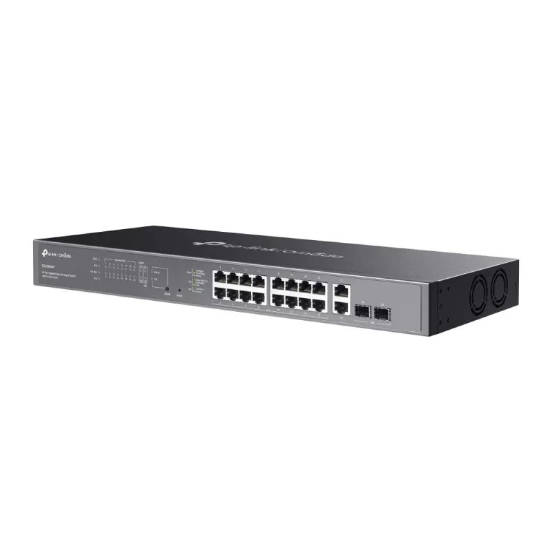 TP-Link Switch easy managed Layer2 20 Port &bull 16x 1GbE &bull 16x PoE af &bull 2x SFP, 2x 1GbE &bull 250W PoE Budget &bull Lüf