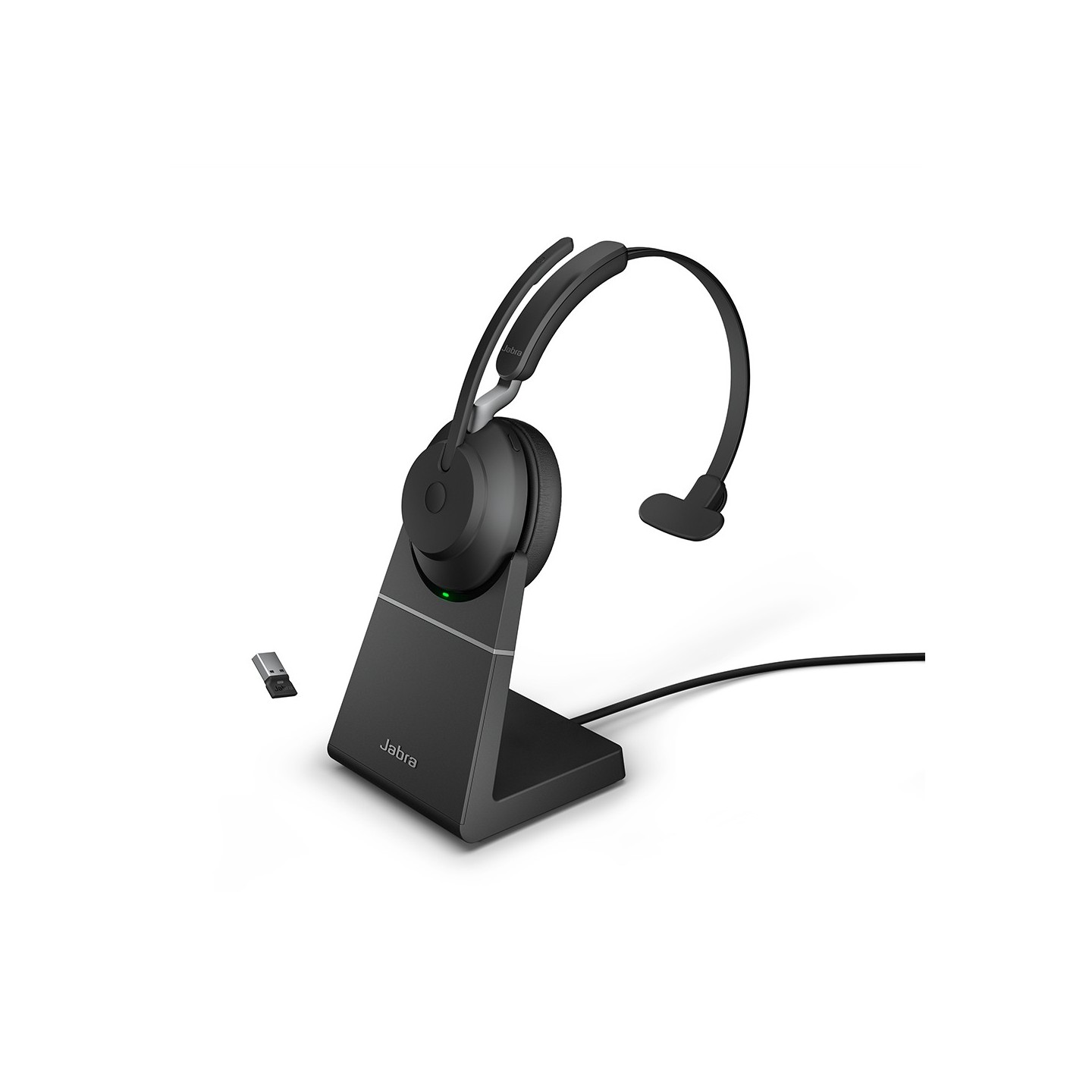 Jabra Evolve2 65 Link380a MS Mono Stand Black - 184256 - 1