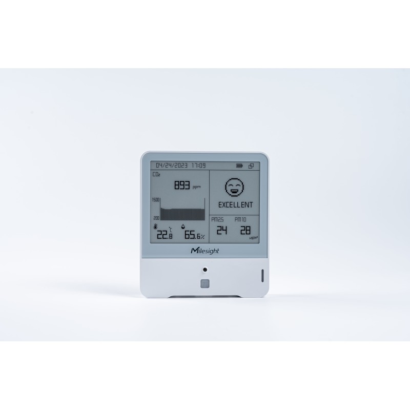 Milesight IoT Indoor Ambience Monitoring Sensor, AM308-868M LoRaWAN / Temp. / Humidity / CO2 / PIR / Light / TVOC / hPA / PM 2.5