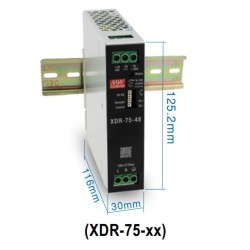 MEAN WELL Netzteil - 48V 75W Hutschiene, schmal - 268416 - 1