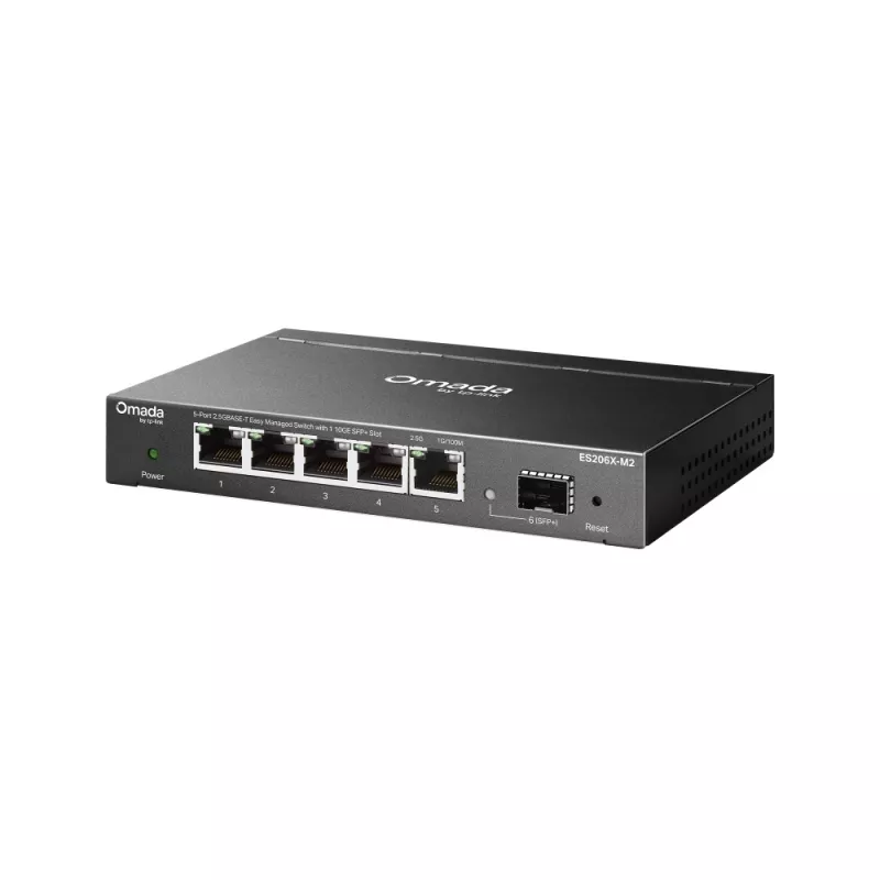 TP-Link Switch easy managed 6 Port &bull 5x 2.5 GbE &bull 1x SFP+ &bull Lüfterlos, Omada &bull ES206X-M2 - 265305 - 3