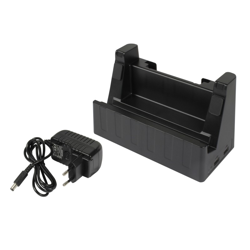 ALLNET Rugged Tablet zbh. Docking Station, RJ45 LAN, 2xUSB, RS232, X-trail-Light-Dock
