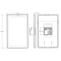 ALLNET Touch Display Tablet 8 Zoll PoE mit 4GB/32GB, RK3576 Android 14, WALL-UP800