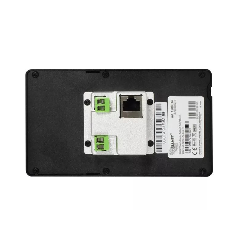 ALLNET 5-inch PoE touchscreen tablet with 2GB/16GB, RK3566, Android 11 *Special offer* - 253843 - 3
