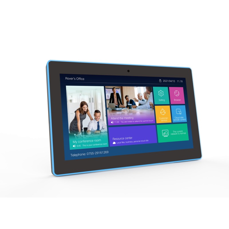 ALLNET Meetingraum RGB LED Tablet 15 Zoll RK3576 Android 16 und NFC/RFID Farbe schwarz