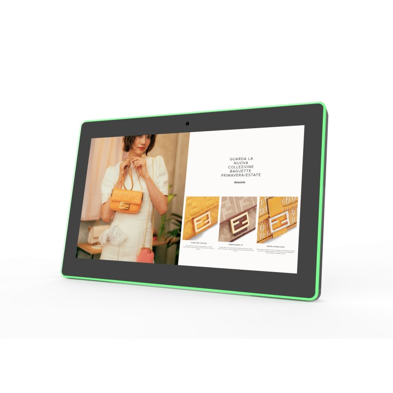 ALLNET Meetingraum RGB LED Tablet 15 Zoll RK3576 Android 16 und NFC/RFID Farbe schwarz