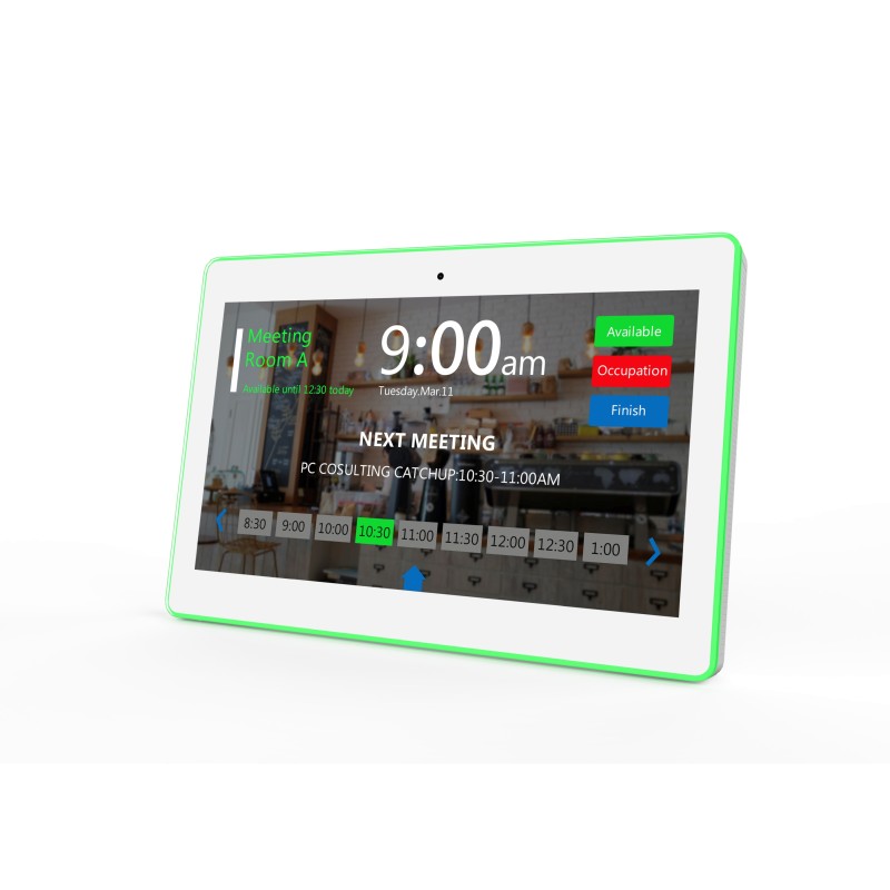ALLNET Meetingraum RGB LED Tablet 15 Zoll RK3576 Android 16 und NFC/RFID Farbe weiß