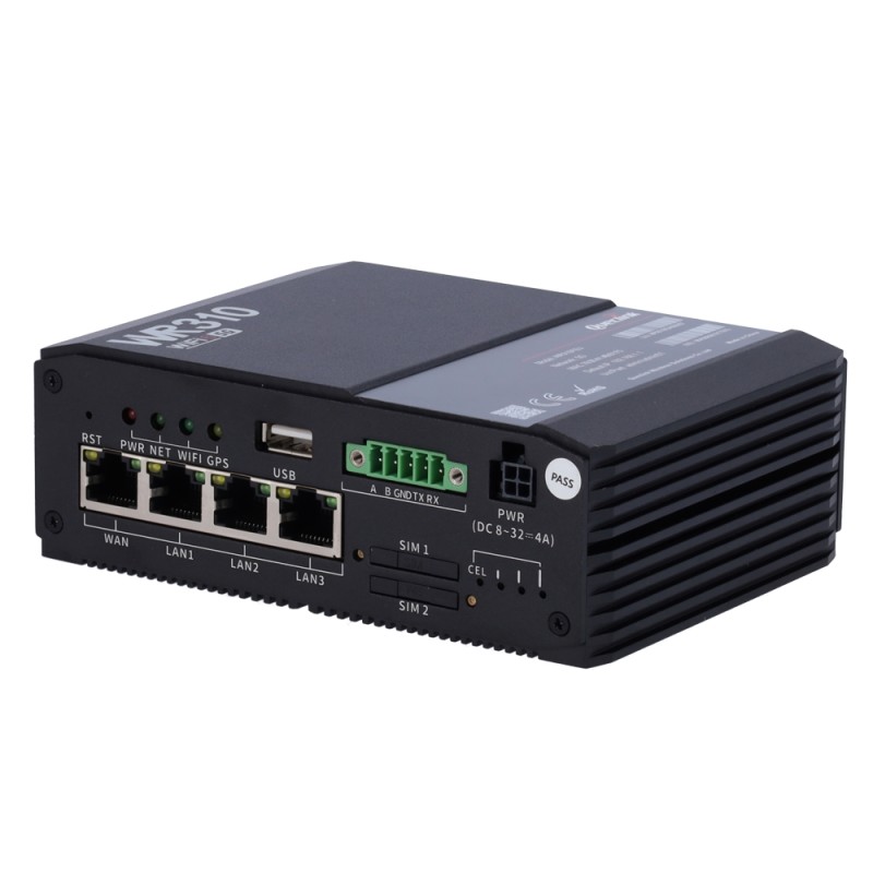 Queclink Router 5G SA/NSA 3GPP Rel-16 - Überlegene Ausfallsicherheit mit automatischer Dual-SIM-Umschaltung - WLAN 6 MU-MIMO Dua