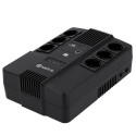 Einphasige USV Line-Interaktiv - Leistung 600VA/360W - Eingang 220~240 Vac /Ausgang 230 Vac - 6 USV/UPS-Ausgänge geschützt - Lad