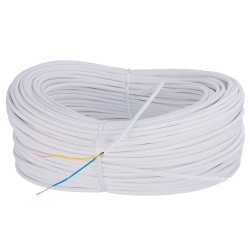 MARCA BLANCA | 2 Leiters Flexibler Kupferleiter mit Polyolefin Isolierung, 100m Rolle | CA2-100-H-INTERCOM