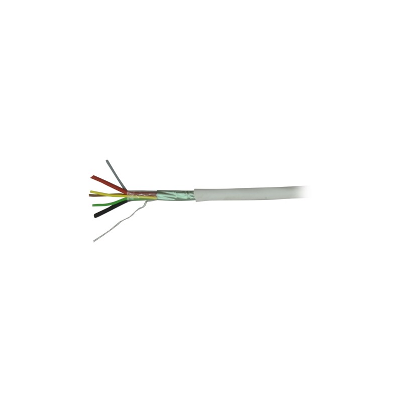 MARCA BLANCA | 4+2 Leiter Flexibles Elektrolytkupfer Kabelrolle 100m mit CPR Cca-Zertifikat | CA4P2-100-H