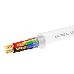 4 Signaltreiber + 2 Leistung - Kupferbeschichteter Aluminiumleiter - Sieb aus Aluminium und Polyester - Rolle von 100 Metern - C