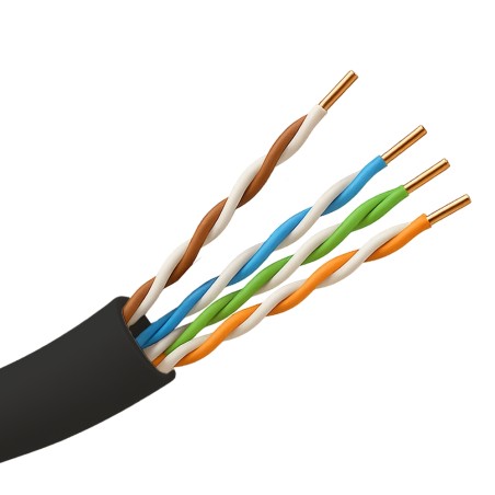 UTP Kabel - Kategorie 5E - Rolle von 305 Metern - OFC-Leiter, reinheit 99.9% Kupfer - Durchmesser 5.5 mm - Spezielle Abdeckung f