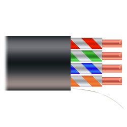 SAFIRE | UTP Kabel Kategorie 5E 500m Außenbereich Schwarz | UTP5E-500-OUTDOOR