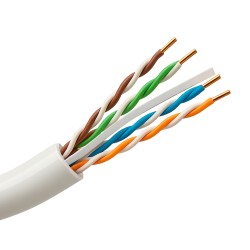 MARCA BLANCA | Halogenfreies starres UTP-Kabel Kategorie 6, 305 Meter Rolle | UTP6-305-BC-LSZH-Dca