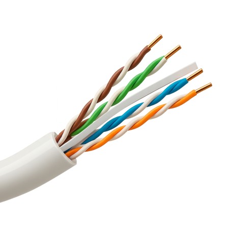 Halogenfreies starres UTP-Kabel - Kategorie 6 - Erfüllt 90m Fluke-Test - OFC-Leiter, reinheit 99.9% Kupfer - Rolle von 305 Meter