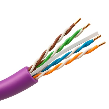 SAFIRE | Halogenfreies starres UTP-Kabel Kategorie 6, 305m Rolle | UTP6-305-BC-LSZH-Dca-PU