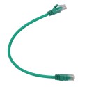 UTP Kabel - Ethernet - Verbinder RJ45 - Kategorie 6 - 0,3 m - Grüne Farbe