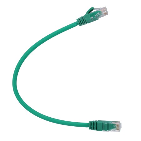 UTP Kabel - Ethernet - Verbinder RJ45 - Kategorie 6 - 0,3 m - Grüne Farbe