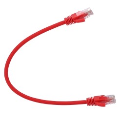 SAFIRE | UTP Kabel Ethernet Verbinder RJ45 Kategorie 6 0,3 m Rote Farbe | UTP6-H-03R