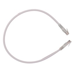 SAFIRE | UTP Kabel Ethernet Verbinder RJ45 Kategorie 6 0,3 m Weiße Farbe | UTP6-H-03W